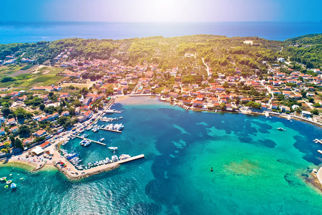 Korčula stari grad na poluotoku