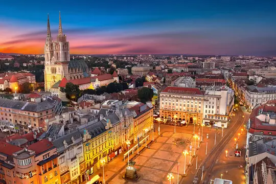 Pogled na Zagreb iz zraka
